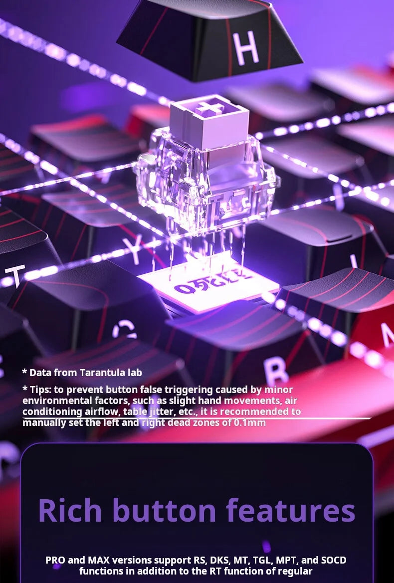 AULA WIN60HE Wired Hall Effect Magnetic Keyboard 60 Keys Hot Swap 0.01mm RT 8000Hz RGB Esports Custom Gaming Keyboard