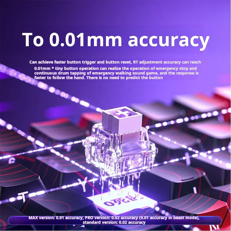 AULA WIN60HE Wired Hall Effect Magnetic Keyboard 60 Keys Hot Swap 0.01mm RT 8000Hz RGB Esports Custom Gaming Keyboard